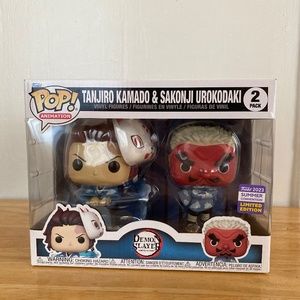Funko POP! TANJIRO KAMADO and SAKONJI UROKODAKI 2-PACK